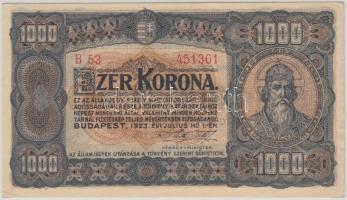 1923. 1000K T.W. nyomdahely jelöléssel T:I-