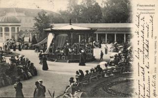 Frantiskovy Lázne, Franzensbad; Franzens fountain, concert square