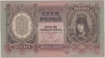 1943. 1000P nyomdai papírránccal T:I  Adamo P21