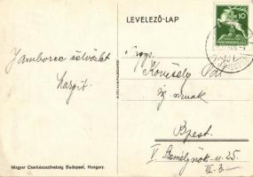 1933 Gödöllő Jamboree, kiadja a Magyar Cserkészszövetség s: Szilasi