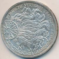 NSZK 1987G 10M Ag "Európai Közösség" T:1- GFR 1987G 10 Mark Ag "30 Years of European Unity" C:AU