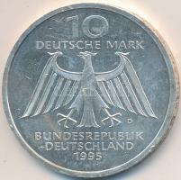 Németország 1995D 10M Ag "W.C. Röntgen" T:exPP Germany 1995D 10 Mark Ag "W.C. Rontgen" C:exPP