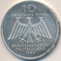 Németország 1995D 10M Ag "W.C. Röntgen" T:exPP Germany 1995D 10 Mark Ag "W.C. Rontgen" C:exPP