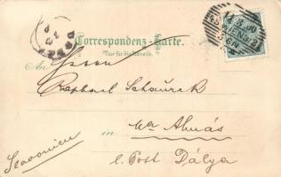 Vienna, Wien; Hofburgtheater litho