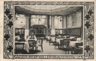 Vienna, Wien VIII. Kaiser Josef Keller, Alserstrasse 23. floral s: Sch.