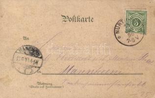 1896 Stuttgart, Bad Cannstatt X. Deutschen Handwirtschaflichen Ausstellung / Agricultural Expo, lith...