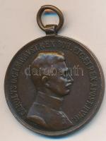 1917. "Károly Bronz Vitézségi Érem" Br kitüntetés mellszalag nélkül szign.:KAUTSCH T:2 Hungary 1917. "Bronze Medal for Bravery" Br decoration without ribbon sign.:KAUTSCH C:XF