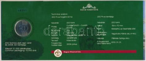 2009. 200Ft elsőnapi veret díszcsomagolásban +
2006. 200Ft "FB" "Búcsú a 200Ft-os ban...