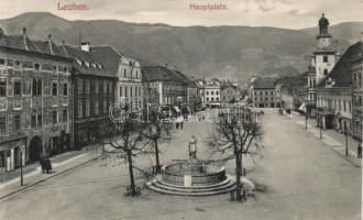 Leoben, main square, fountain