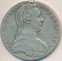 Ausztria 1780SF Tallér Ag "Mária Terézia" utánveret lekopott aranyozással és fülynommal T:3 Austria 1780SF Thaler Ag "Maria Theresia" gold plated restrike with ear mark C:F Krause KM#T1