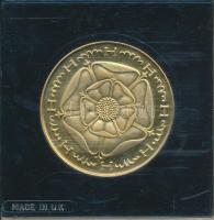 Nagy-Britannia 1991. "VIII. Henrik születésének 500. évfordulója" aranyozott fém emlékérem...