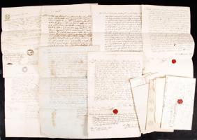 1746-1890 21 db okirat, levelezés