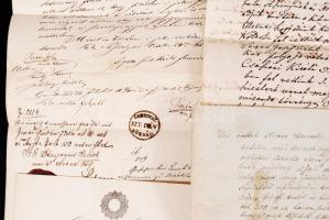 1746-1890 21 db okirat, levelezés