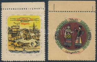 1962 2 db ritka IBUSZ levélzáró