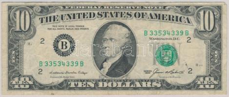 Amerikai Egyesült Államok 1985. 10$ "Alexander Hamilton" T:III USA 1985. 10 Dollars "Alexander Hamilton" C:F Krause 476.