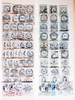 81 db 1890 előtti magyar okmánybélyeg, majd minden címletben