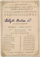 1869 Nagykőrös szabólegények ipartestület táncrend