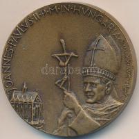 1991. augusztus 16-20. "II. János Pál Magyarországon" Br emlékérem (42mm) T:1
