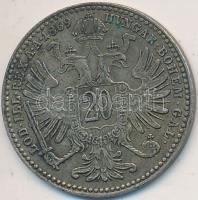 Ausztria 1869. 20Kr Ag T:2-
Austria 1869. 20 Kreuzer Ag C:VF