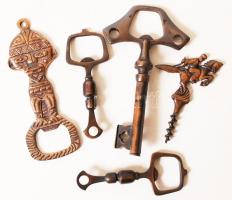 Réz nyitók, sör, bor, összesen:5 db