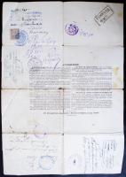 1895 Olasz útlevél / 1895 Italian passport