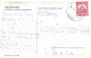 Mád, Kéler-ház, Rákóczi hajdani udvarháza