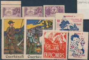 8 db cserkész levélzáró