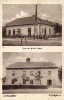 Sárkeresztúr, Bruzsa Béla üzlete, községháza (fa)