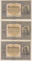 1920. 50K "Orell Füssli Zürich" (3x) T:II-,III Adamo K25