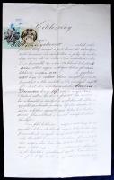 cca 1880 Kötelezvény 20Ft + 5Ft okmánybélyeggel