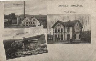 Komló, Vasútállomás, Villanytelep, Szénosztályozó (EB)