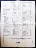 1989 Magyar gazdák vásárcsarnok ellátó szövetkezete fűszer, gyarmat- ás anyagárú árjegyzéke 30x40 cm