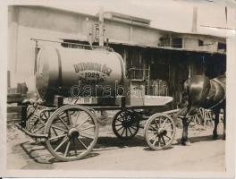 1928 Budakalász tűzoltóegylet tűzoltókocsi fénykép 12x10 cm