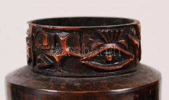 Lignifer német retró réz váza párban, m:23 cm