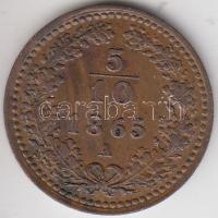 Ausztria 1865A 5/10Kr T:2 Austria 1865A 5/10 Kreuzer C:XF