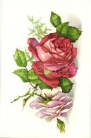 38 db MODERN, kiváló minőségű használatlan virág, rózsa motívumú képeslap, benne több azonos / 38 mo...