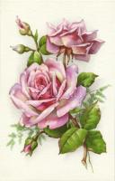 38 db MODERN, kiváló minőségű használatlan virág, rózsa motívumú képeslap, benne több azonos / 38 mo...