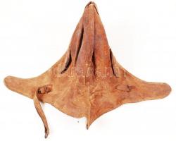 Régi repülős sapka, közepes állapotban, 36×24 cm