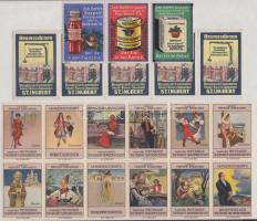 cca 1940-1945 Langenscheidt-sorozat, St. Inbert Baumaschinnen, Goppelt Nahrungmittelfabrik, 20 db levélzáró