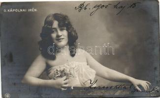 18 db RÉGI, színész motívumú képeslap / 18 old motive cards, actress