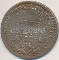 1869KB 20Kr korabeli Cu hamisítványa T:3