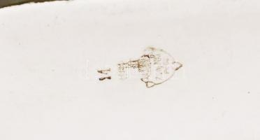 Zsolnay butella, jelzett, hibátlan, m: 17 cm, hibátlan