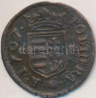 1707KB. Rézpoltúra "II. Rákóczi Ferenc" (1.77g) T:2- hajlott
Huszár: 1549., Unger II.: 113...
