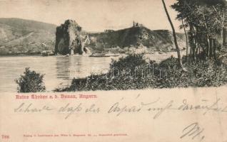 1899 Dévény, Theben an der Donau; várrom / castle ruins (b)