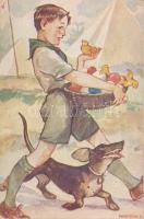 Márton Lajos (1891-1953): grafikus saját kézzel írt képeslap