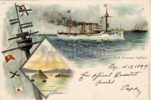 1899 S.M.S. Gefion Litho