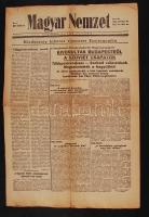 1956 Magyar Nemzet c. lap október 31-ei száma a forradalom híreivel