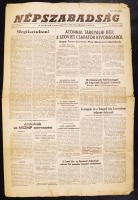 1956 Népszabadság c. lap november 3-ai száma a forradalom híreivel