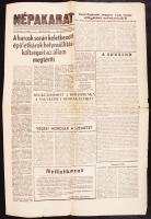 1956 Népakarat c. lap november 20. száma a forradalom híreivel
