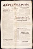 1956 Népszabadság c. lap november 2. száma a forradalom híreivel